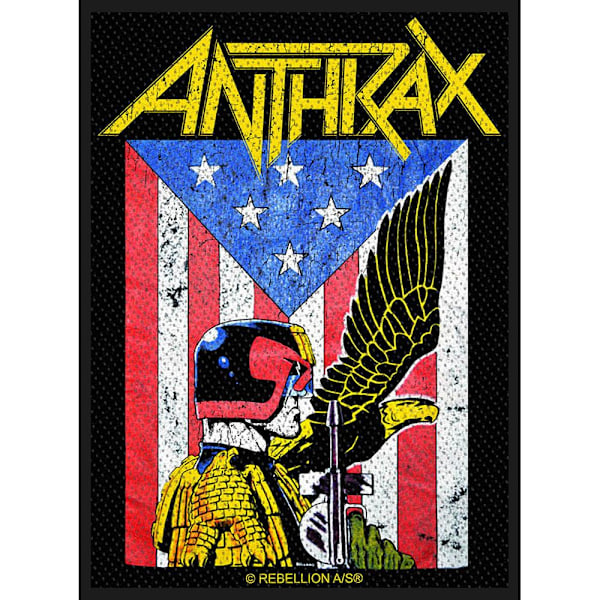 Anthrax Judge Dredd vävd patch One Size Multicoloured Multicoloured One Size