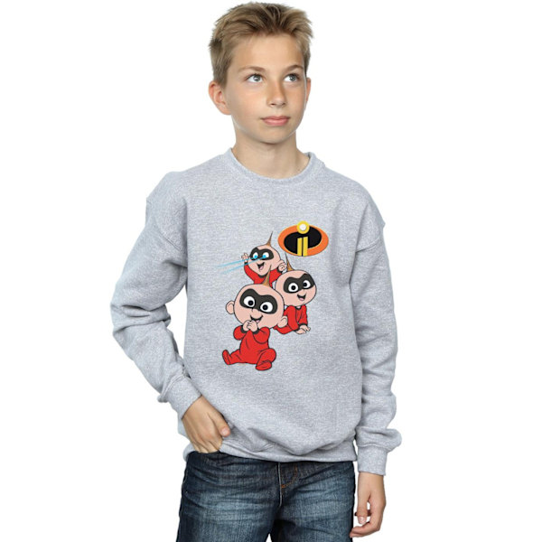 Disney Boys The Incredibles Jak Jak Sweatshirt 12-13 år Spor Sports Grey 12-13 Years