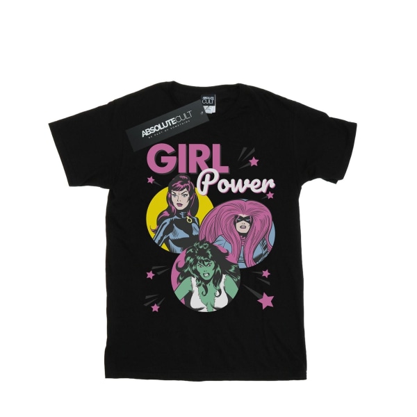 Marvel Comics Mens Girl Power T-shirt 3XL Svart Black 3XL