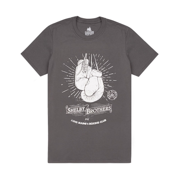 Peaky Blinders Mens Boxing Club Shelby Brothers T-Shirt 3XL Grå Grey 3XL