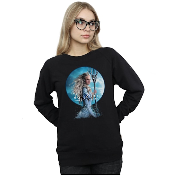 DC Comics Dam/Damer Aquaman Drottning Atlanna Sweatshirt XXL Svart Black XXL