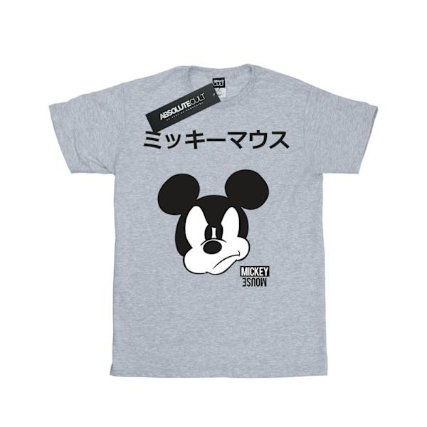 Disney Girls Mickey Mouse Japansk Bomull T-shirt 12-13 År S Sports Grey 12-13 Years