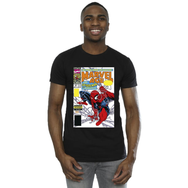 Marvel Spider-Man Marvel Age Comic Cover T-shirt 4XL Svart Black 4XL