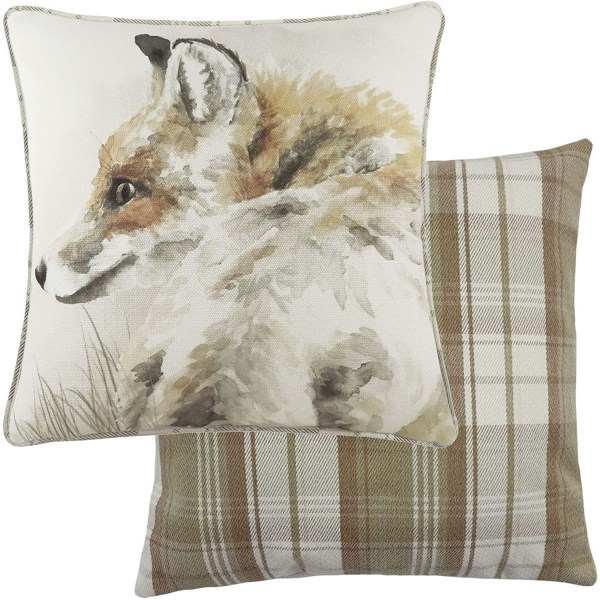 Evans Lichfield Watercolor Fox Cover One Size Off Whit Off White/Brown/Orange One Size