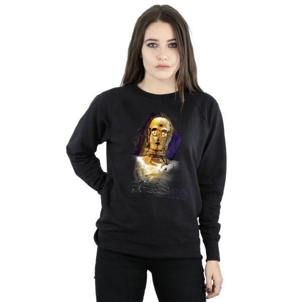 Star Wars Dam/Damer The Last Jedi C-3PO Borstad Sweatshirt Black S