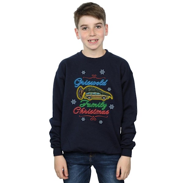 National Lampoon's Christmas Vacation Boys Griswold Family Chri Navy Blue 12-13 Years