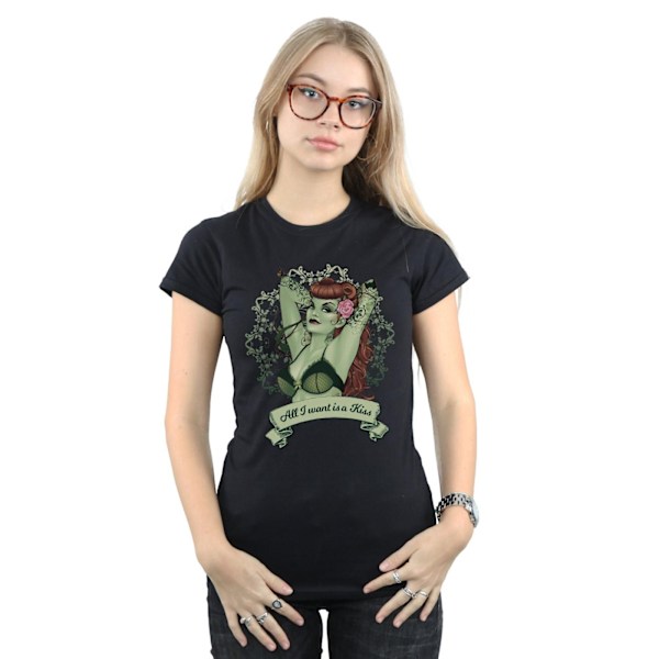 DC Comics Dam/Kvinnor Poison Ivy All I want Is A Kiss Bomull Black XXL