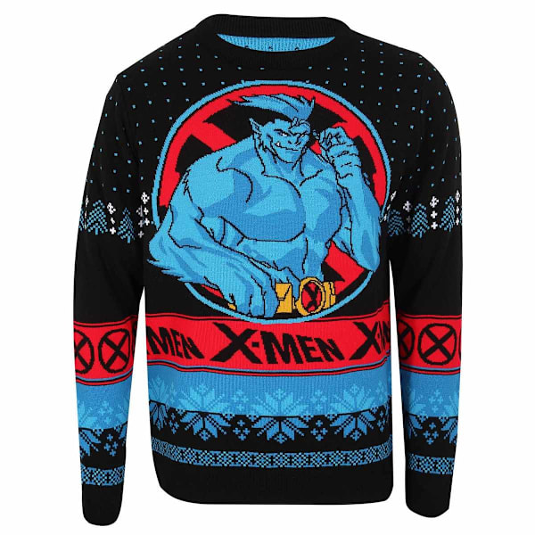 X-Men Unisex Vuxen Beast Stickad Tröja M Flerfärgad Multicoloured M