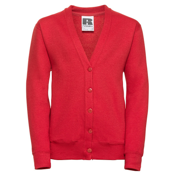 Jerzees Schoolgear Barn/Barn Cardigan 7-8 År Ljusröd Bright Red 7-8 Years