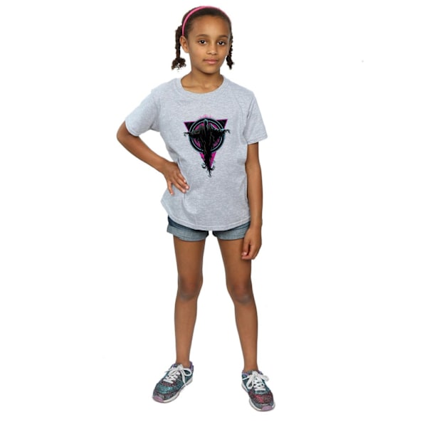Harry Potter Girls Neon Dementors Bomull T-shirt 5-6 år Spor Sports Grey 5-6 Years