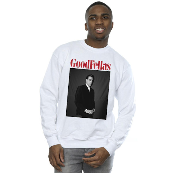 Goodfellas Herr Svart Och Vitt Karaktär Sweatshirt 4XL Vit White 4XL