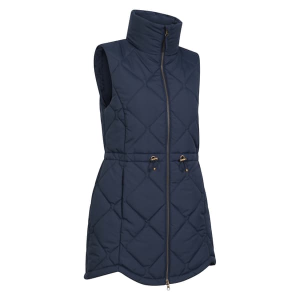 Mountain Warehouse Dam/Dam Rye Quiltad Lång Väst Navy 10 UK