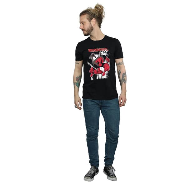 Marvel Herr Deadpool Max T-shirt 3XL Svart Black 3XL