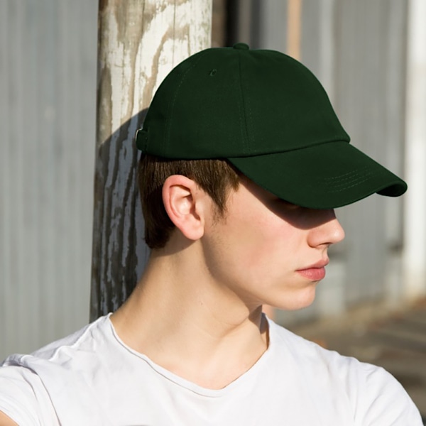 Result Unisex Lågprofilerad Tung Borstad Bomulls Basebollkeps (Pa Forest Green One Size