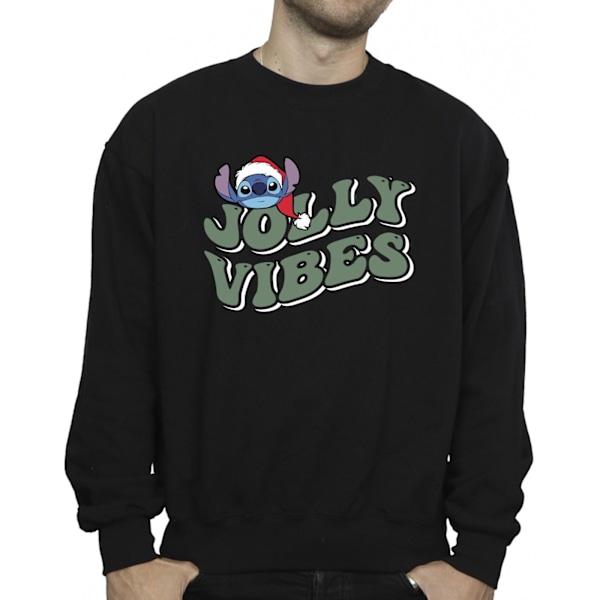 Disney herr Lilo & Stitch Jolly Chilling Vibes Sweatshirt 3XL B Black 3XL