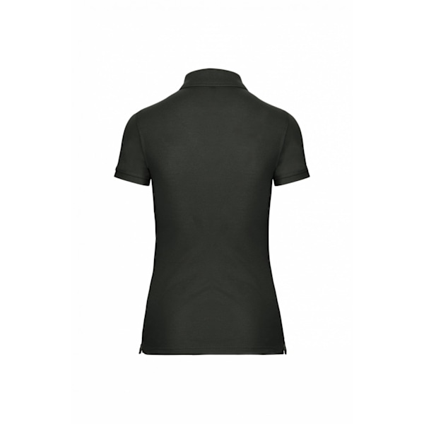 WK. Designad För Arbete Dam/Kvinnor Piqué Anti-Bakteriell Pikétröja Dark Grey 14 UK