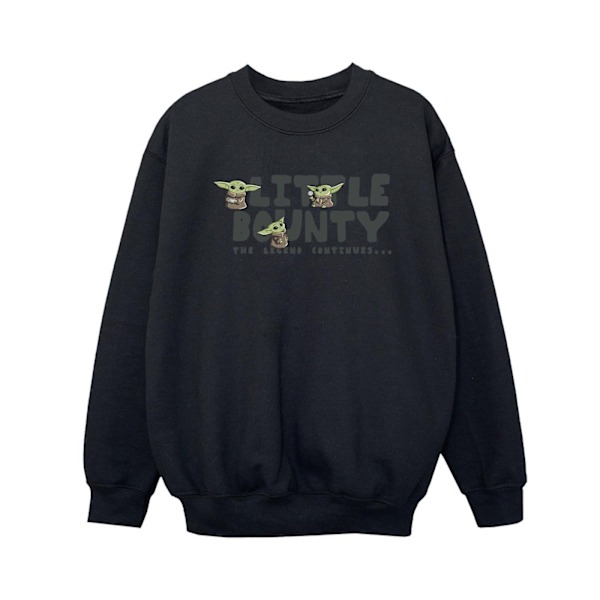 Star Wars The Mandalorian Boys Little Bounty Hunter Sweatshirt Black 12-13 Years