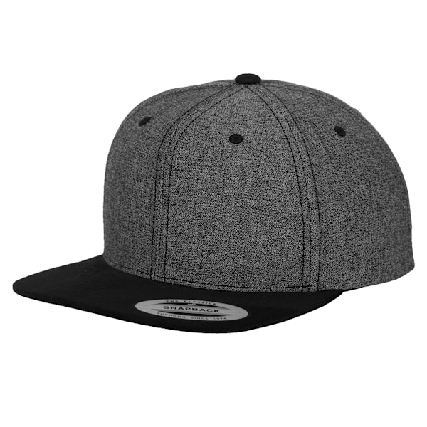 Yupoong Flexfit Unisex Chambray-Mockasnapback Cap One Size Bla Black/Black One Size