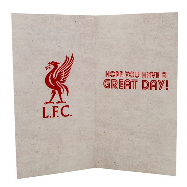 Liverpool FC Retro Födelsedagskort En Storlek Röd/Vit Red/White One Size