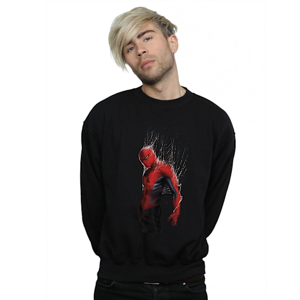 Marvel Herr Spider-Man Web Wrap Sweatshirt 4XL Svart Black 4XL