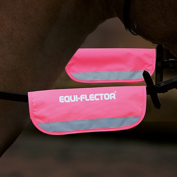 Equi-Flector Hästgrimma Band (2-pack) One Size Rosa Pink One Size