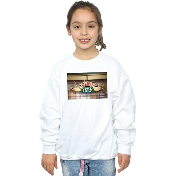 Friends Girls Central Perk Foto Sweatshirt 12-13 År Vit White 12-13 Years