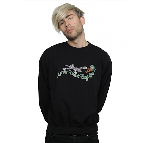 Tom And Jerry Herr Let The Hunt Begin Sweatshirt M Svart Black M