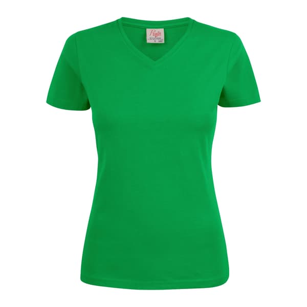 Printer Dam/Dam V-ringad T-shirt M Fresh Green Fresh Green M