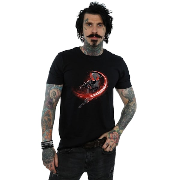 DC Comics Herr Aquaman Black Manta Flash T-shirt XXL Svart Black XXL