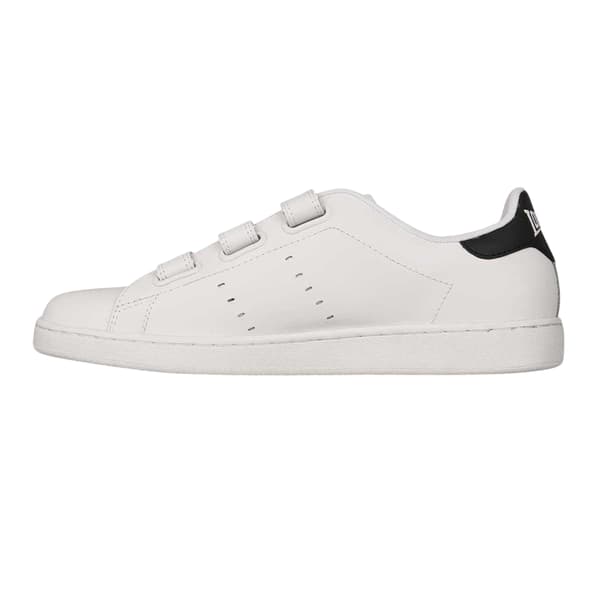Lonsdale Herr Leyton Triple Strap Flat Trainers 8.5 UK Vit/Marin White/Navy 8.5 UK