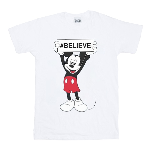 Disney Boys Mickey MouseBelieve T-shirt 12-13 år Vit White 12-13 Years