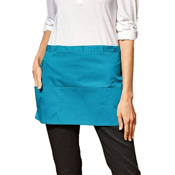 Premier Colours 3-fickor kort förkläde One Size Turkos Turquoise One Size