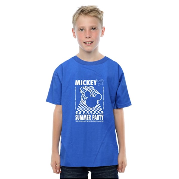 Disney Boys Mickey Mouse Summer Party T-Shirt 3-4 år Royal B Royal Blue 3-4 Years