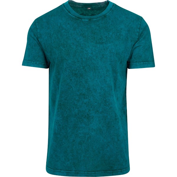 Bygg ditt varumärke herr syratvättad T-shirt M Teal/Svart Teal/Black M