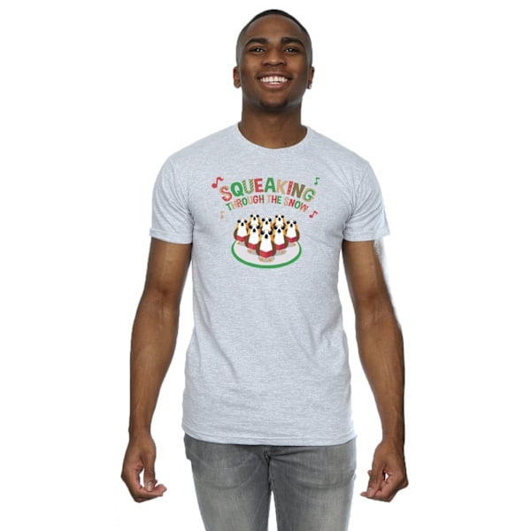 Star Wars Mens The Last Jedi Porgs Squeaking Through The Snow T Sports Grey S