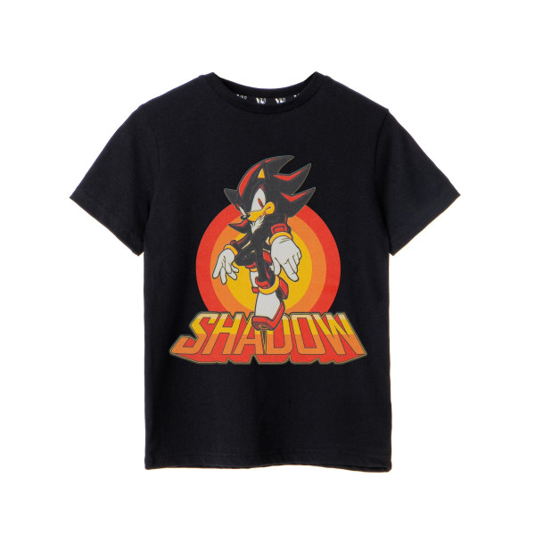 Sonic The Hedgehog Boys Shadow Rings Kortärmad T-shirt 3-4 Black 3-4 Years