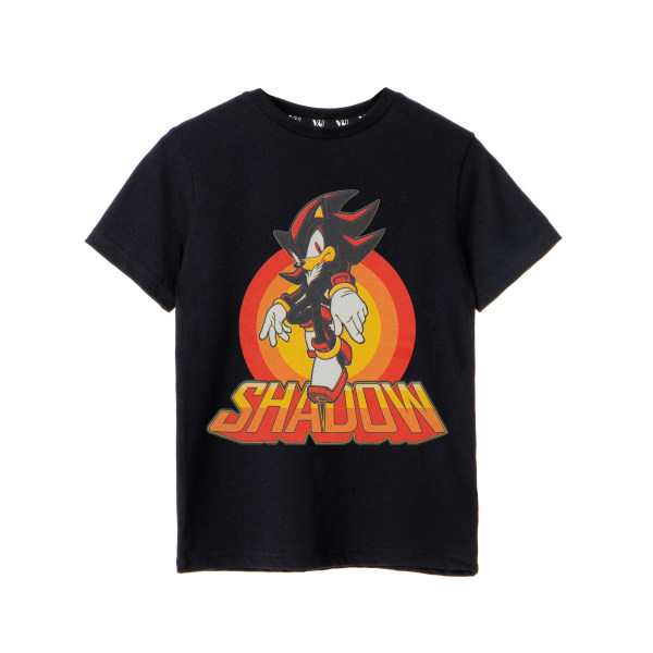 Sonic The Hedgehog Boys Shadow Rings Kortärmad T-shirt 5-6 Black 5-6 Years