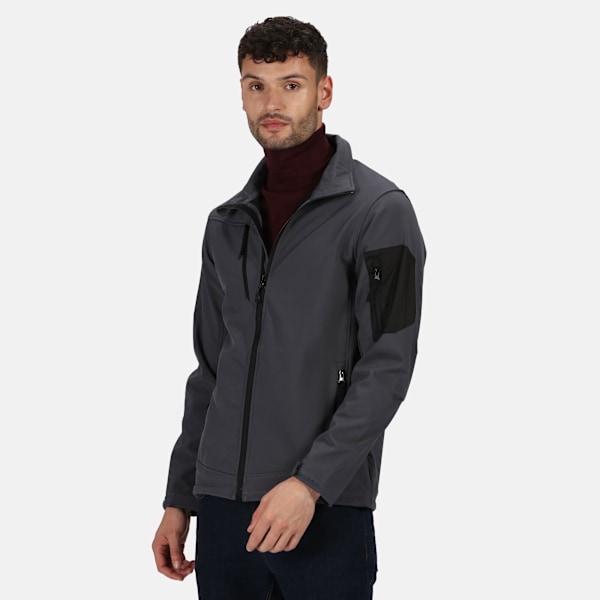 Regatta Professional Herr 3-lagers Membran Soft Shell Jacka XX Seal Grey/Black XXL