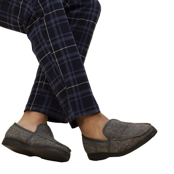 Lazy Dogz Eisenhower Tofflor för Män 11 UK Grå Grey 11 UK