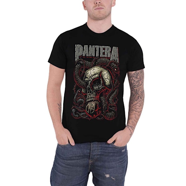 Pantera Unisex Serpent Bomull T-shirt M Svart Black M