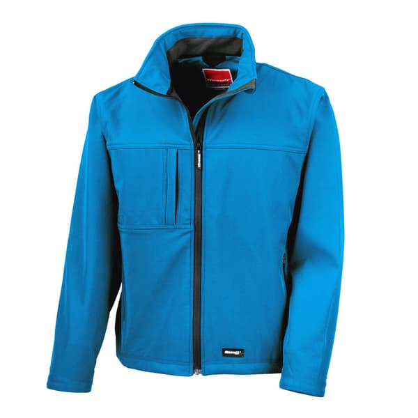 Result Herr Softshell Premium 3-lagers Funktionsjacka (Vatten Azure Blue L