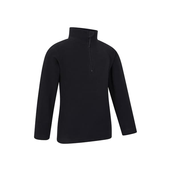 Mountain Warehouse Barn/Barn Camber II Half Zip Fleece Jac Jet Black 2-3 Years