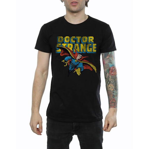 Doctor Strange Herr Flygande Bomull T-shirt M Svart Black M