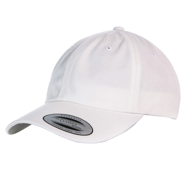 Yupoong Flexfit 6-panel Baseball Cap Med Spänne En Storlek Vit White One Size