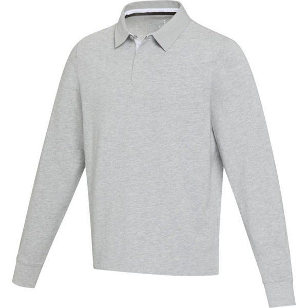 Elevate Unisex Adult Clyde Rugbytröja i ekologisk bomull Heather Grey XXL