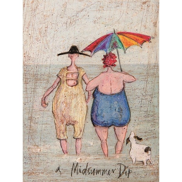 Sam Toft Ett midsommardopp Träplakett One Size Flerfärgad Multicoloured One Size