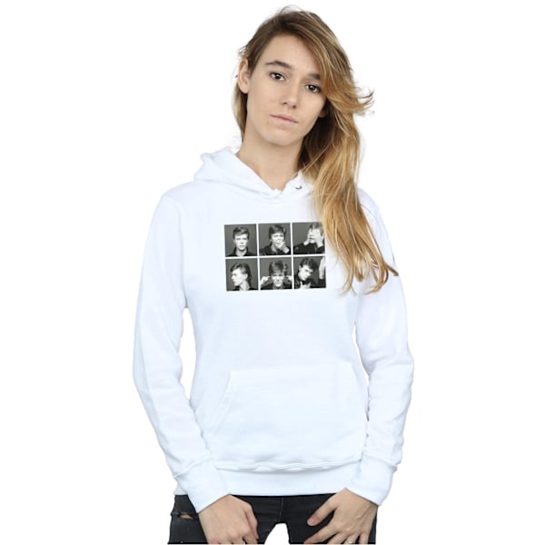 David Bowie Dam/Kvinnor Foto Collage Hoodie XL Vit White XL