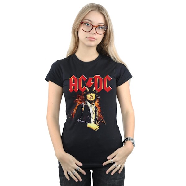 AC/DC Dam/Kvinnor Angus Highway To Hell Bomull T-shirt M Svart Black M