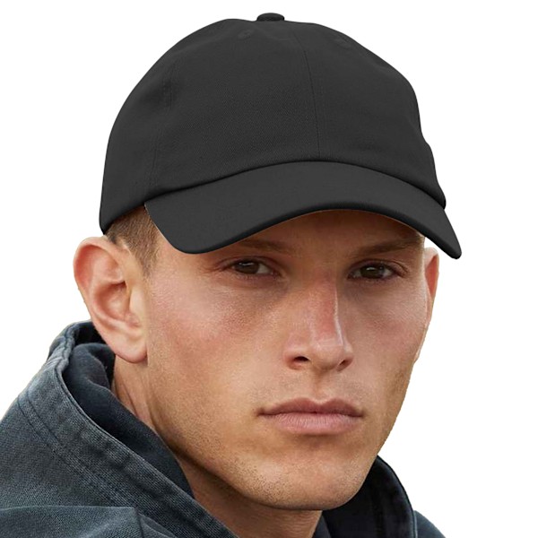 Beechfield Unisex Vuxen Organisk Bomulls Basebollkeps En Storlek Svart Black One Size
