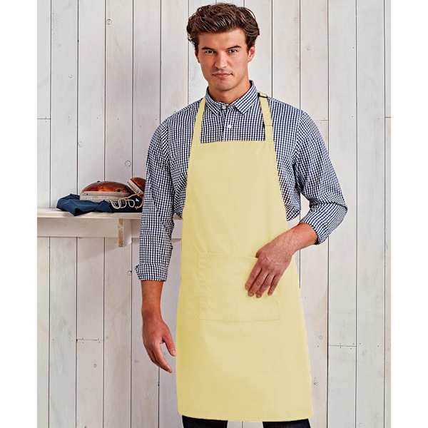 Premier Dam/Kvinnors Färger Bip Förkläde Med Ficka / Arbetskläder Lemon One Size